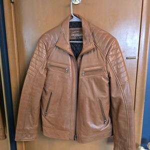 Overland Men's Tan Leather Jacket